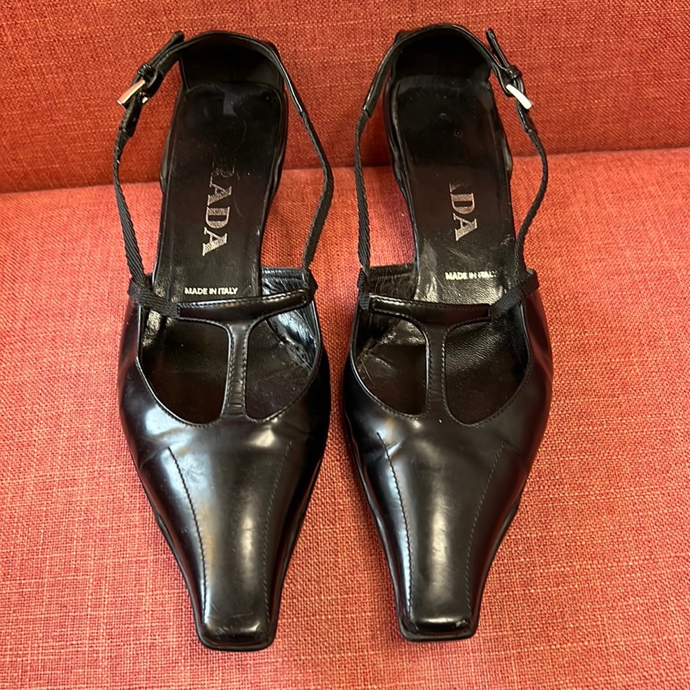 PRADA KITTEN HEEL SHOES - Authentic!!!
